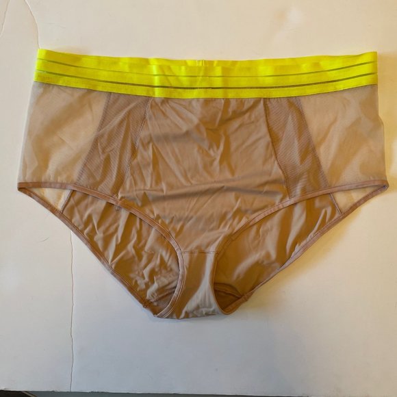 BNWT Maison Lejaby Sunny Nufit Pink Panty Set Nude Pink Yellow XXL - Picture 4 of 8
